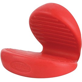 Trudeau Stay Cool Silicone Mini Pinch Pot Holder/Oven Mitt - Red Green or Blue (Red)