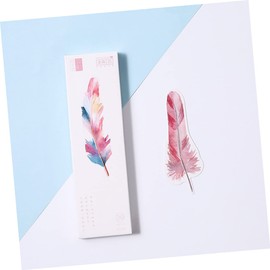 Tofficu 3sets Simple Design Paper Bookmark Dyed for Students Writers Themed Bookmarks 30sheets*3