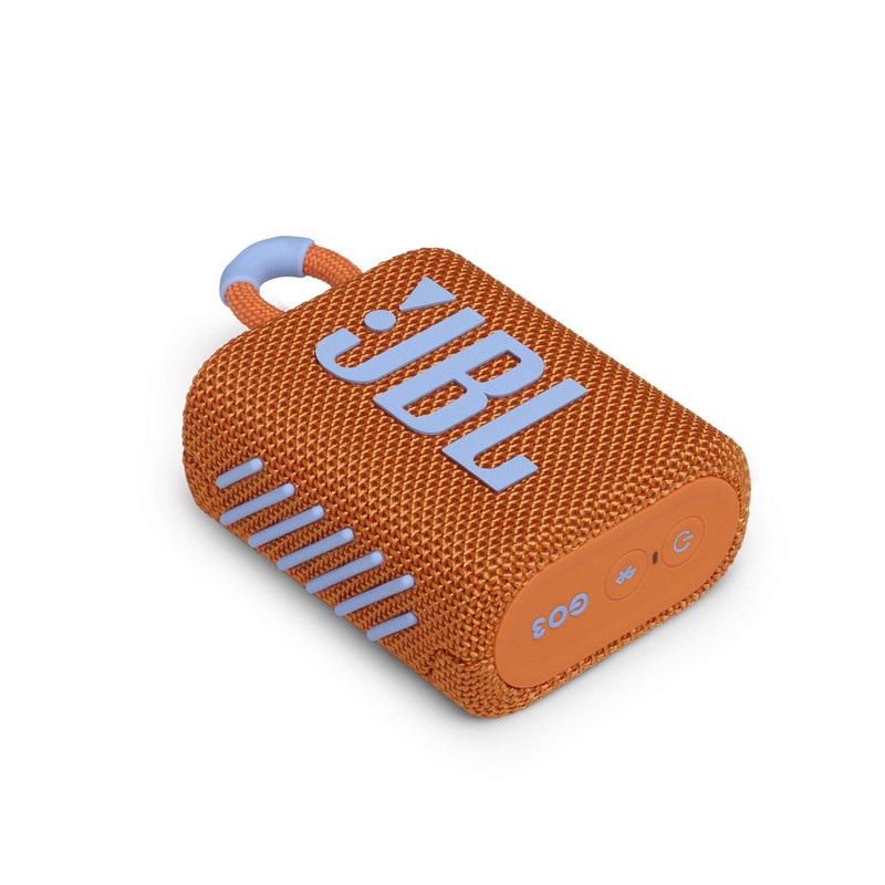 JBL GO3 JBLGO3ORG Bluetooth Speaker, USB C Charging, IP67 Dustproof,