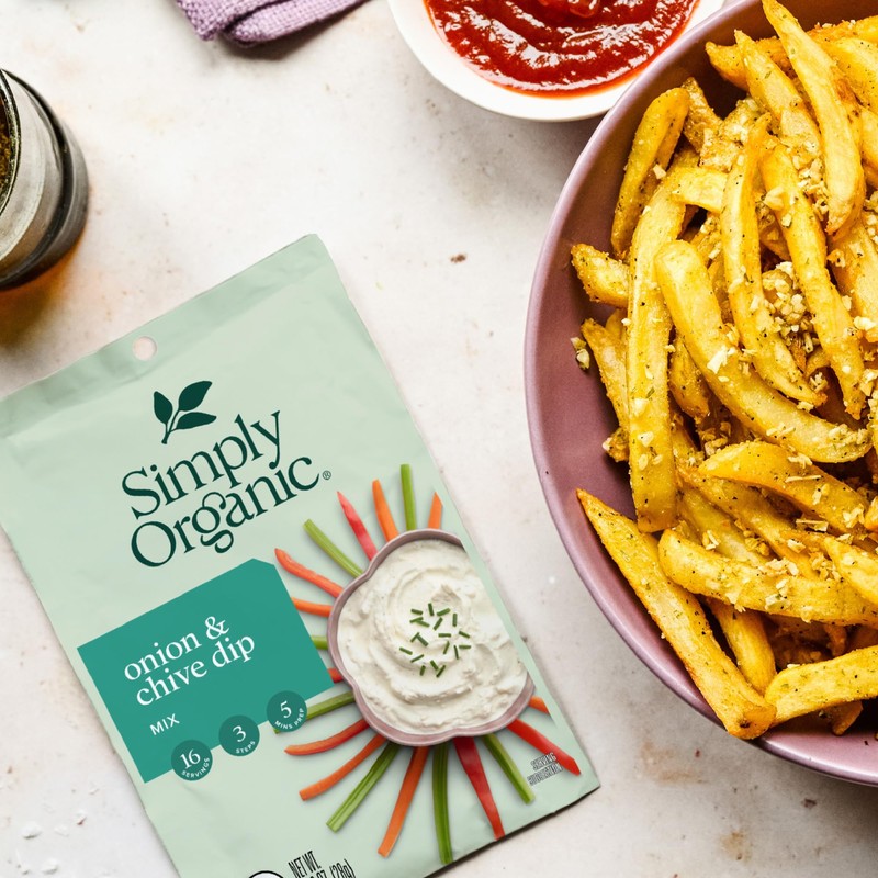 Simply Organic Onion & Chive Dip Mix, Certified Organic |