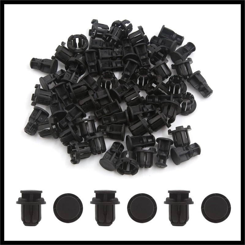 Hihaha 30pcs 14mm Hole Dia Car Door Trim Fender Plastic