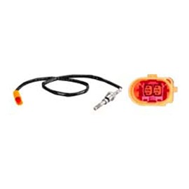 HELLA 6PT 010 376-251 Sensor, exhaust gas temperature - 2-pin connector - Bolted - Cable: 595mm