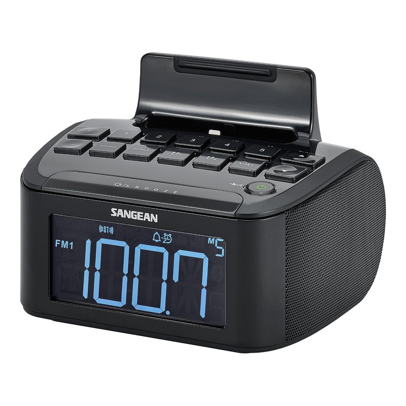 Sangean Compact AM/FM Dual Alarm Clock Radio with Large Easy
