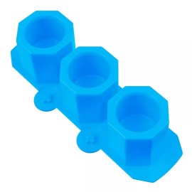 Mercader Digital Molde Silicón Octagonal Maceta Hielo Vela Hexagonal Vaso