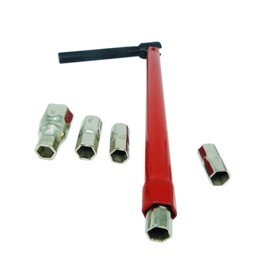 BDHI 8-13mm Faucet Bathroom Back Nut Kit with 5 Changeable Nut Faucet Bathroom Back Nut Installation and Disassemble Tools Kit(Y329-1)