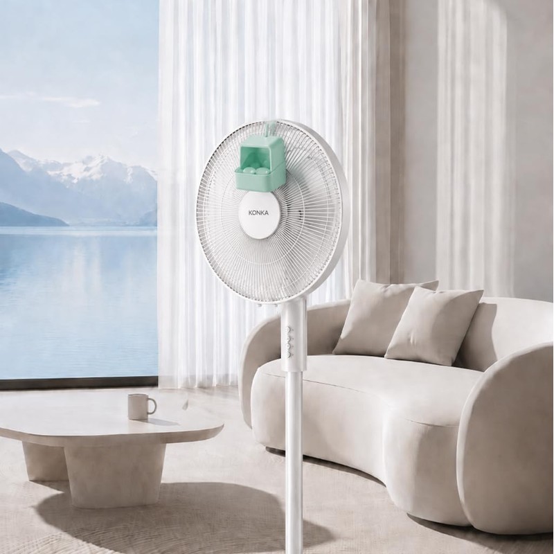 Fan Air Cooler Attachment with Ice Box, Hanging Fan Cooling