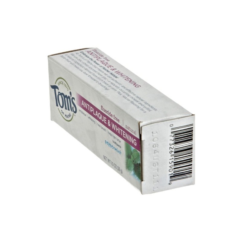 Tom's of Maine, Fluoride Free Antiplaque & Whitening Toothpaste -