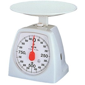 Tanita 1439-OR Cooking Scale, Kitchen Scale, Analog, 2.2 lbs (1 kg), 0.1 oz (5 g) Units, Made in Japan, White
