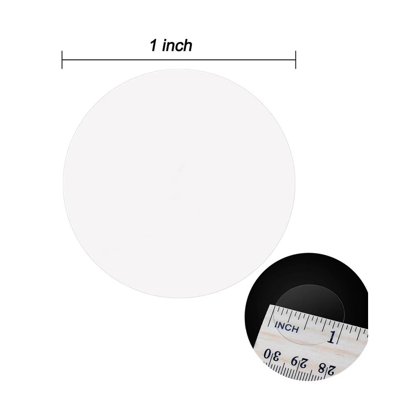 Clear Package Seals - 1000 Labels per Roll, Round Circle