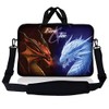 LSS 15.6 inch Laptop Sleeve Bag Compatible with Acer, Asus, Dell, HP, Sony, MacBook and more | Carrying Case Pouch w/ Handle & Adjustable Shoulder Strap,Fire &Ice Dragons