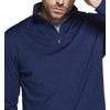 TSLA Men's Quarter Zip Thermal Pullover Shirts, Winter Fleece Lined