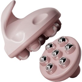 1 Hand Roller with 360 Degree Rotating Ball | Full Body Self Care Massager | For Neck, Shoulder, Back, Legs, Legs & Joints | Manual Type for Easy Carry