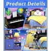 BeepZipp Starry Night Bedroom Miniature House Kit, DIY Space-Themed Dollhouse