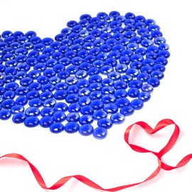 Holy Fire 10 LBS Fire Glass Beads for Fire Pit, 3/4 Inch Reflective Fire Glass Fire Beads Rocks for Natural or Propane Gas Fireplace, Fire Bowls, Indoor & Outdoor Landscaping (Cobalt Blue Luster)