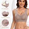 DOCUMO Seamless Bras for Women No Underwire Comfortable Push Up