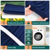Showgeous 10-Pack Rectangle Picnic Table Cloth - Outdoor Elastic Tablecloth,