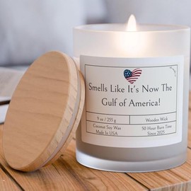 Gulf of America, Patriotic Candle, American Pride, Freedom Scent, Liberty Glow, USA Made Candle, Coastal Patriot, Conservative Candle (Fraser Fir)
