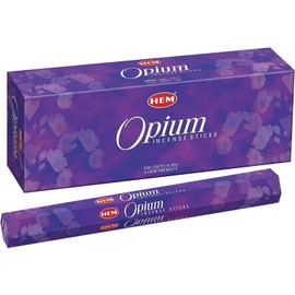 HEM Incense Sticks Economy Set of 6 Packs of 20 g Approx. 120 Sticks Opium