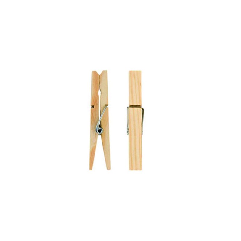 Elliott Traditional Pinewood Clothes Pegs with Contoured Design to Prevent