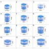 BENECREAT 30 Pcs 15ml Transparent Storage Box Cosmetic Divider Accessory