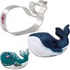 LILIAO Whale Cookie Cutter - 4.6 x 2.8 inches -