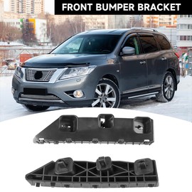 1 Pair Left and Right Side Front Bumper Bracket Bumper Mount Support Bracket - Compatible for Nissan Pathfinder 2013-2020 - Replace Part 622273KA1A, 622263KA1A