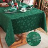 Honellaty Christmas Rectangular Tablecloth, Spillproof Wrinkle Resistant Jacquard Table Cloth
