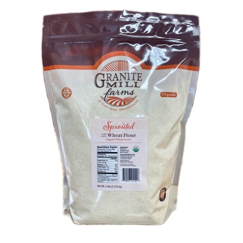 Granite Mill Farms Sprouted Organic Hard White Wheat Flour, 5