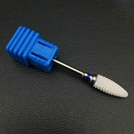 M4 Ceramic Nail Art Router Bit, Professional Tungsten Carbide Ceramic Nail File for Filing Acrylic Nails, Gel Nails, Cuticle Tools