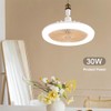Asslye Ceiling Fan with LED Light, E27 Ceiling Fan with