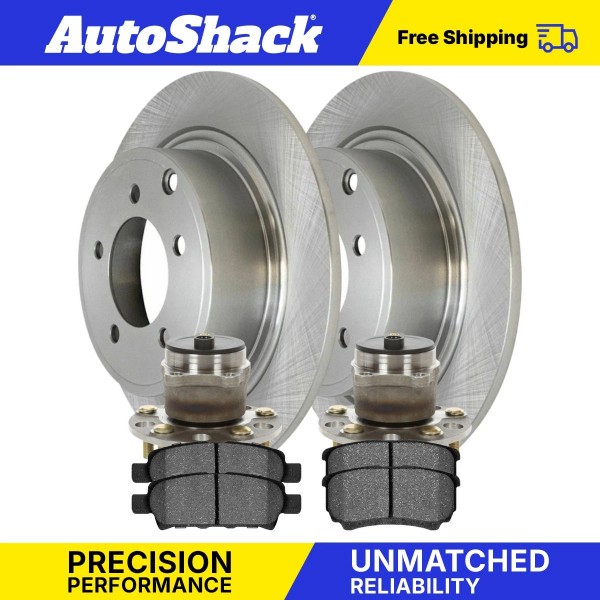 Auto Shack Rear Hub Bearing & Brake Rotor Ceramic Pads