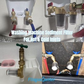 FA21 Brass Water Filter for Shower, Washing Machine 1/2+3/4