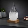 InGenious Teardrop Storm Glass on Stand Ornamental Weather Forecast Barometer
