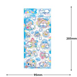 Kamio Japan Sticker Sequin Party Sticker Awawa-chan 230552