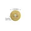 Tiazzaus 10Pcs Plain Round Brass Backplate Washers Classical Furniture Decoration