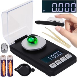 Retoo Precision Scales 20 g/0.001 g, Precision Scales Milligram Scales with Calibration Weight, Gram Scale, Gold Scale, Pocket Scale, Digital Scale, Jewellery Scale, Coin Scale, Multifunction 7 Units