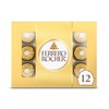 Ferrero Rocher, 12 Count, Premium Gourmet Milk Chocolate Hazelnut, Luxury