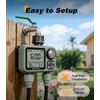 Kenkor Sprinkler Timer 2 Zone, Water Timers for Garden Hose,