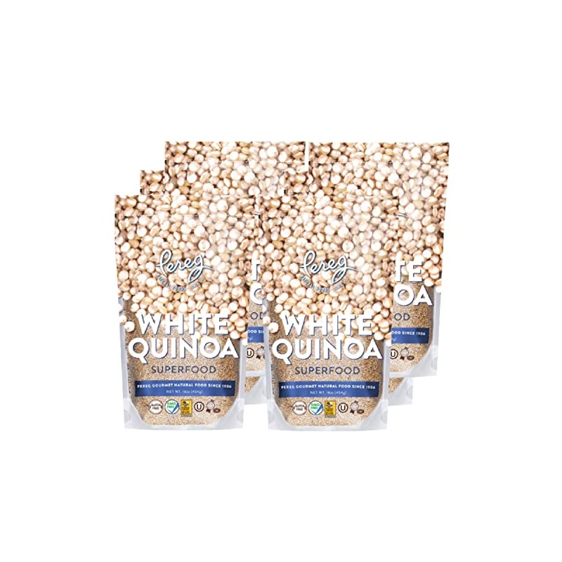 PEREG GOURMET QUNIOA WHITE, (16 OZ x 6 Pack)