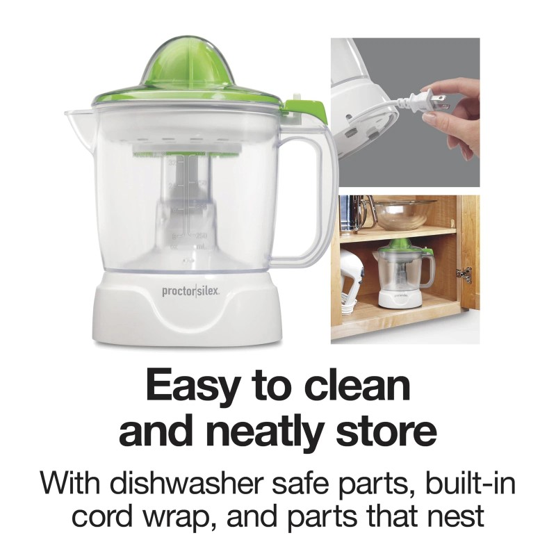 Proctor Silex Electric Citrus Juicer 34 oz Large Pitcher and