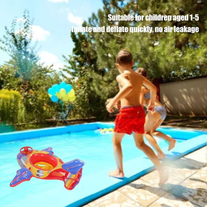 Airship Inflatable Pool Float Multifunctional Floating Swimming Raft with Steering