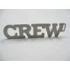 Stainless Steel CREW Tag, Pilot's Luggage Tag w/X-Ray TSA ID