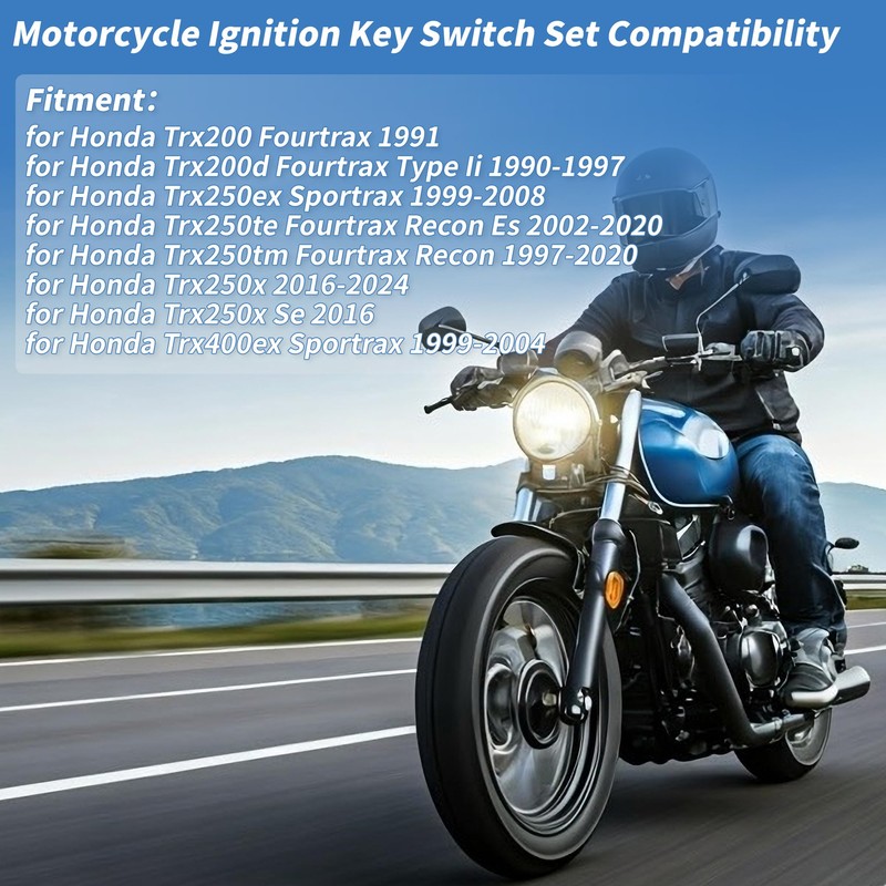 X AUTOHAUX Ignition Key Switch Ignition Switch Lock Set No.35100HN6A30/35100HM8000/35010HF1670/35100HN1000