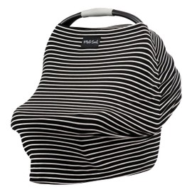 Milk Snob Original 5-in-1 Cover - Nursing Cover for Breastfeeding - Baby Car Seat Cover, Carseat Canopy & Stroller - Essential All-in-One Cover - Gift for Mom, Baby (Modern Stripe)