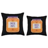 Cheese Puffs Snacks Cheese Balls Throw Pillow