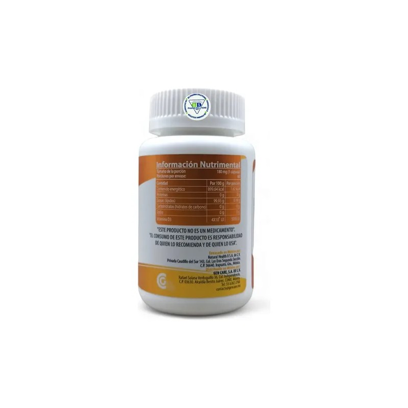 Vitamina D3 5000 Ui C/60 Caps Natural Health
