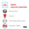 Red Rover Bamboo Kids' Dinner Set, 2.75 x 11 x