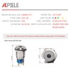 APIELE Push Button Switch 19mm Spot Light Latching Stainless Steel