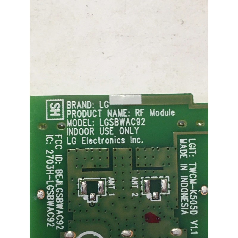 LG 82UM8070PUA RF MODULE LGSBWAC92