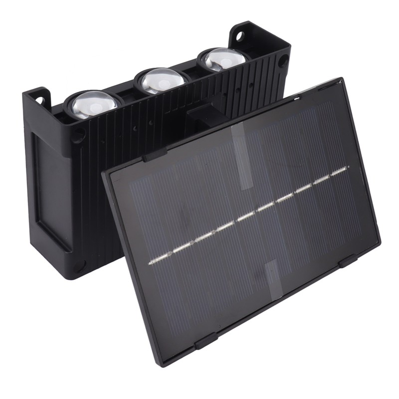Solar Outdoor Lights Waterproof 6 LED Bulbs Ambient Outdoor Wall
